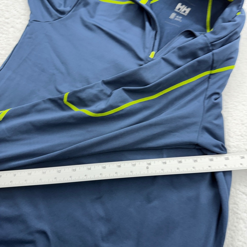 Helly Hansen Mens XL Navy Blue Quarter Zip Athletic Pullover Shirt - Picture 6 of 9